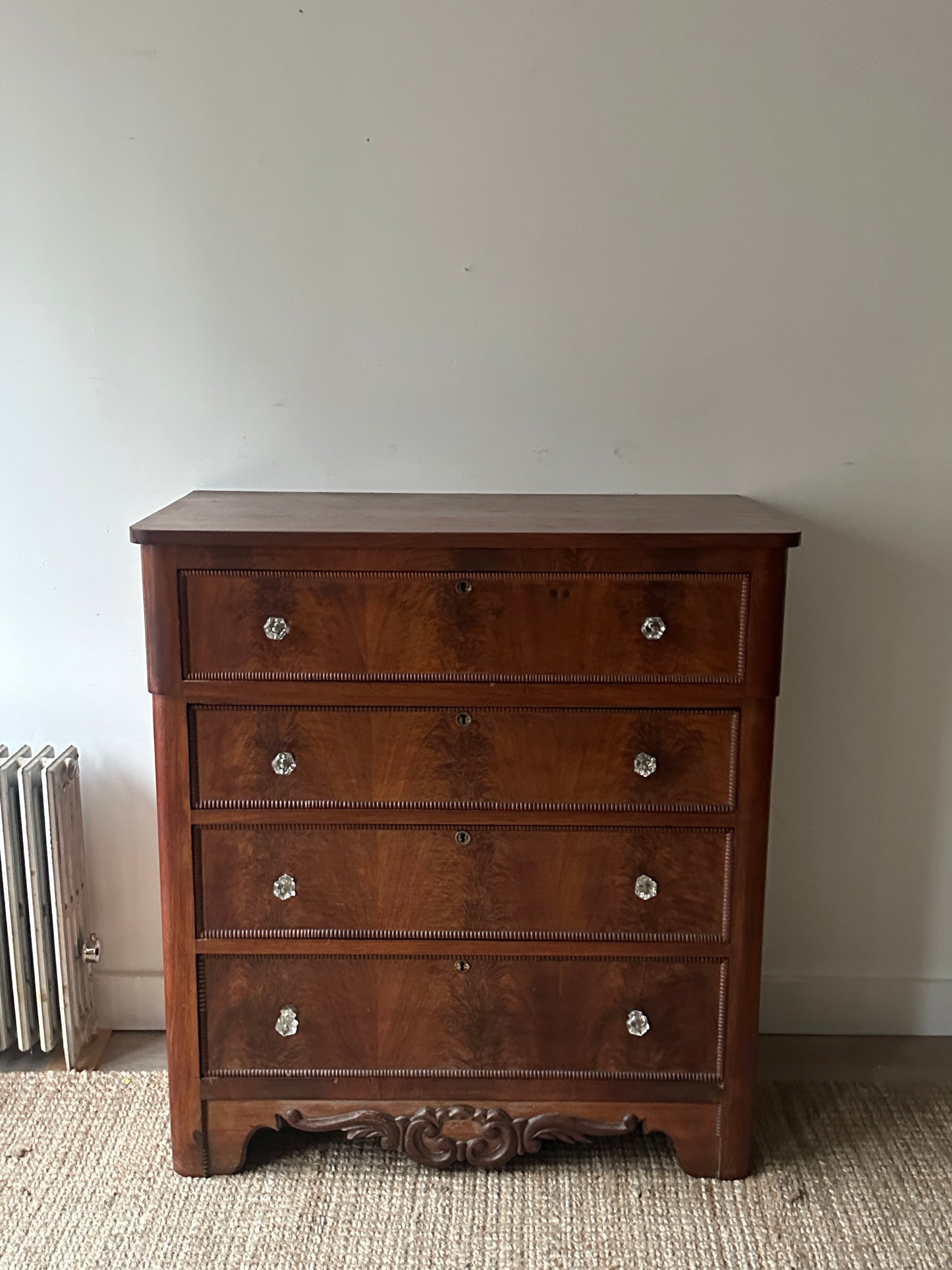 Walnut empire dresser