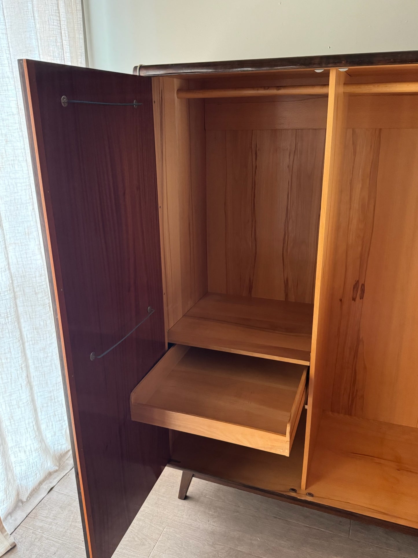Landsman & Nepozitek for Jitona Czech walnut armoire
