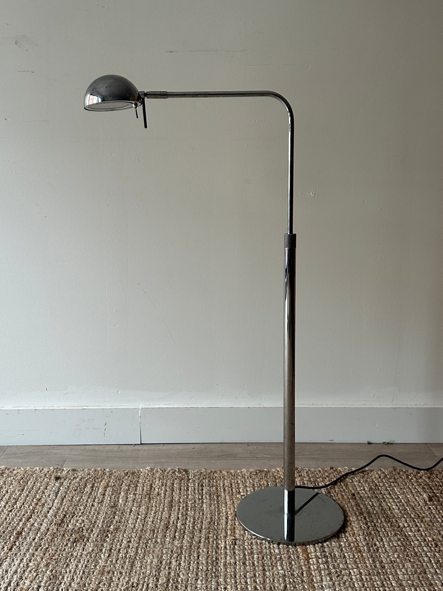 Chrome floor lamp