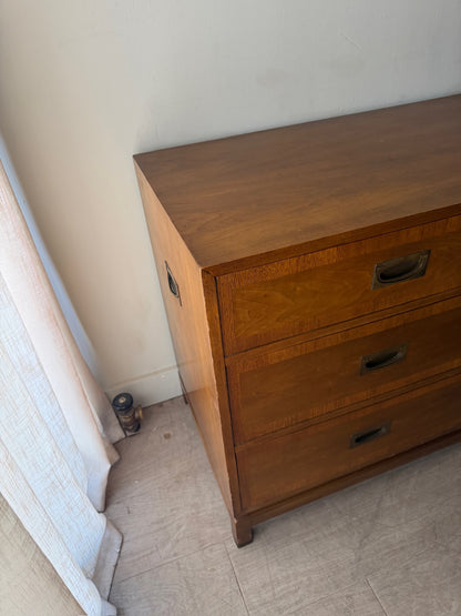 Walnut campaign dresser