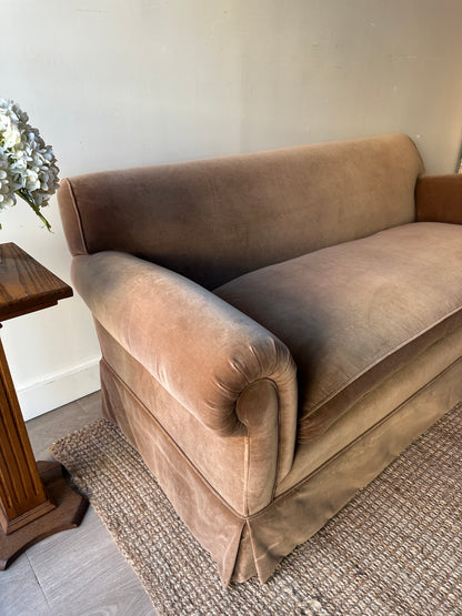 Velvet sofa
