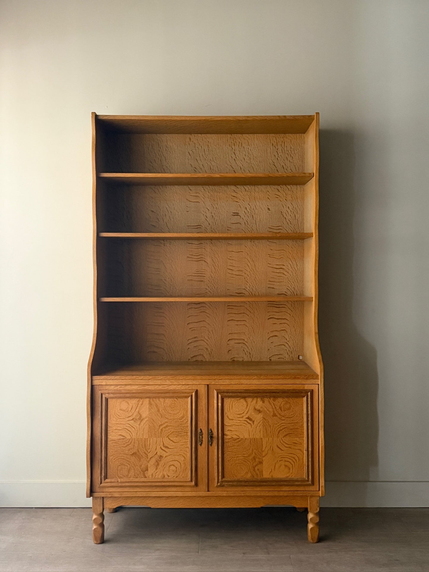 Skovgaard Jensen Danish oak bookcase cabinet