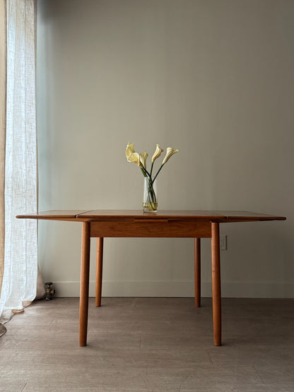 Danish teak extending dining table