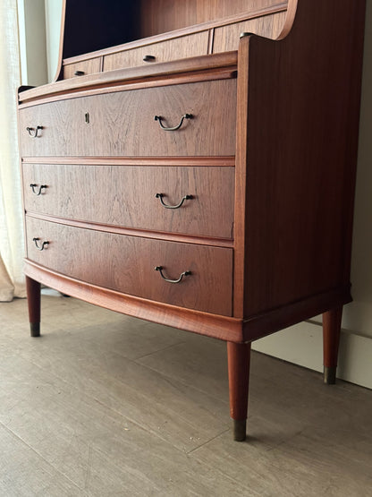 Danish teak secretary desk