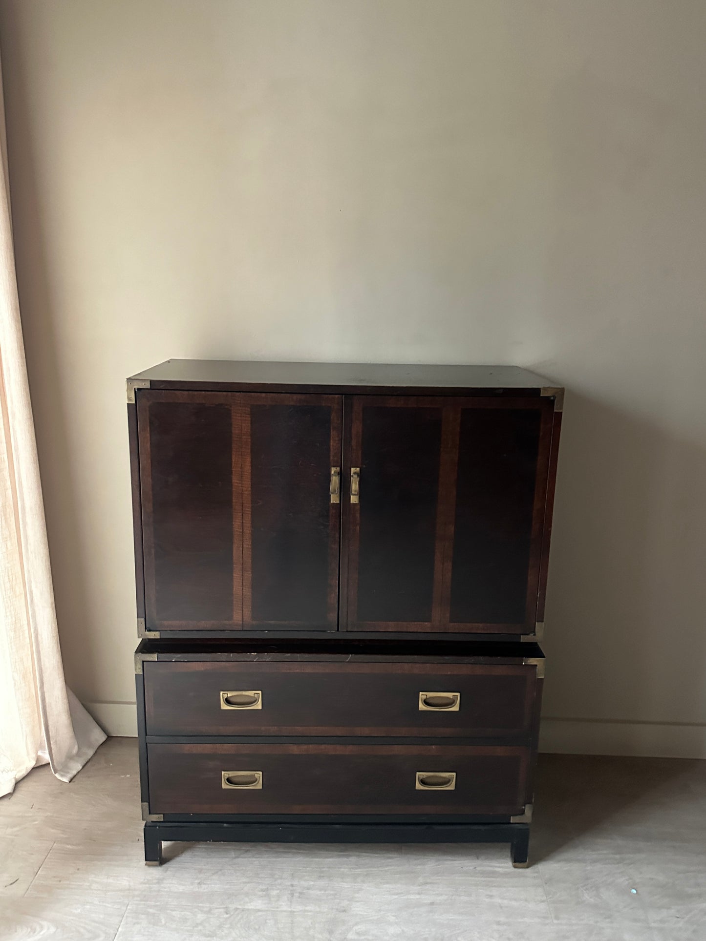 Walnut gentleman’s dresser