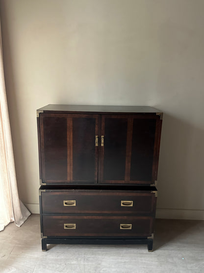 Walnut gentleman’s dresser