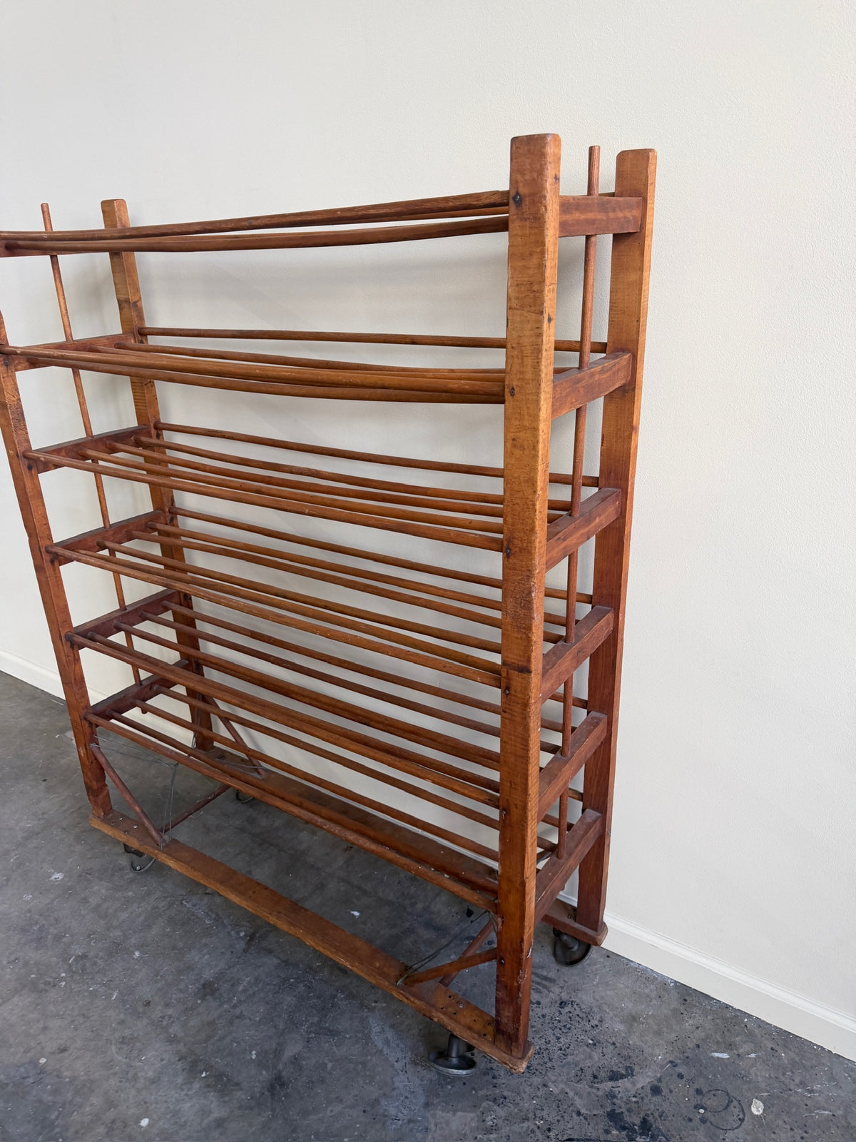 Pine shoe factory rack