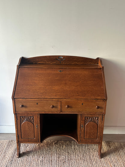 Oak secretary desk