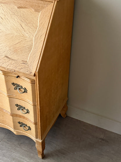 Danish oak secretary dresser