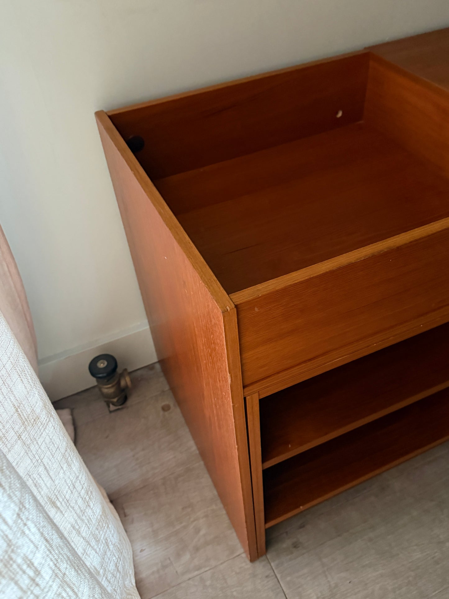Danish teak two piece console