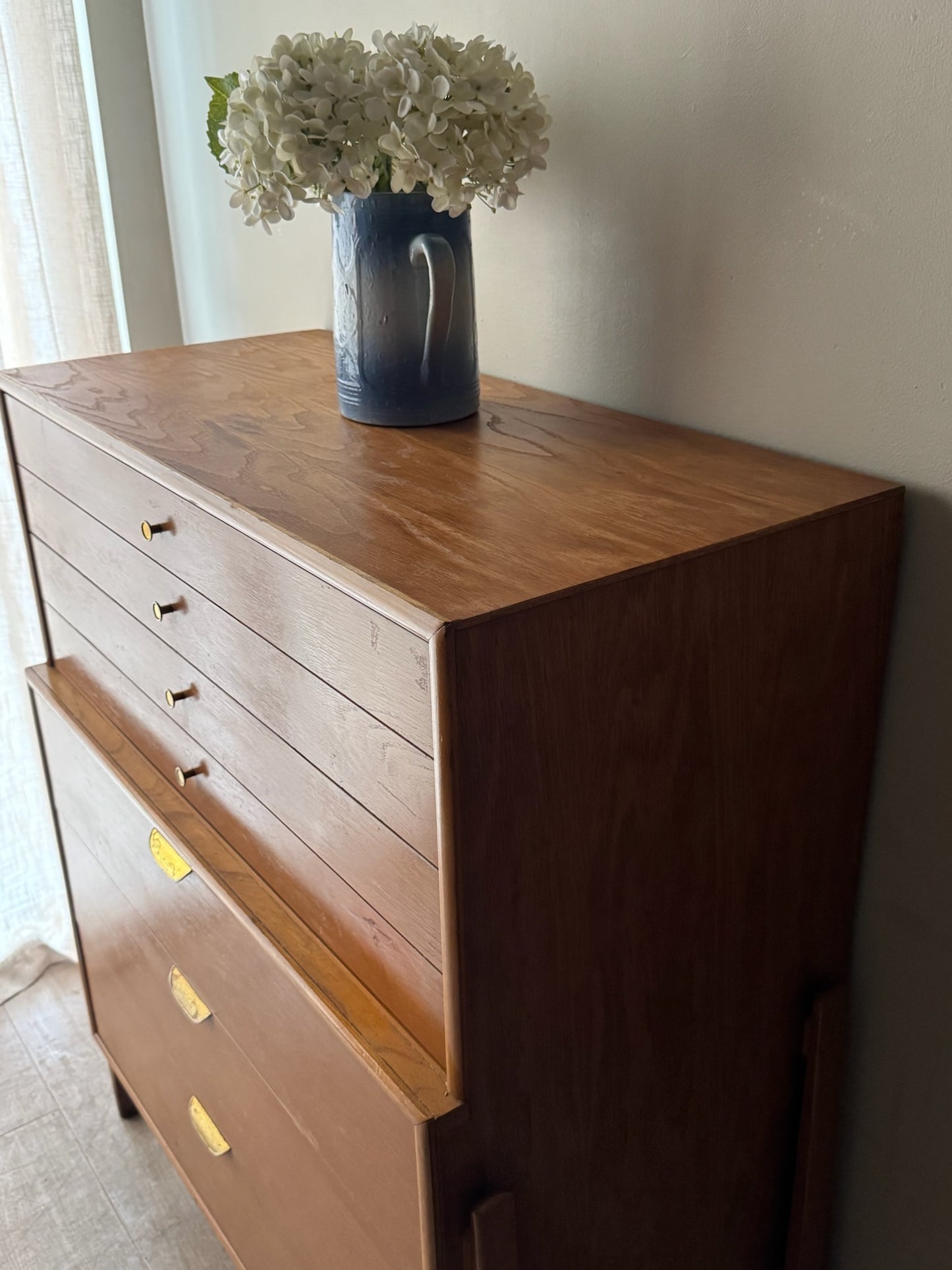 Huntley oak tallboy dresser