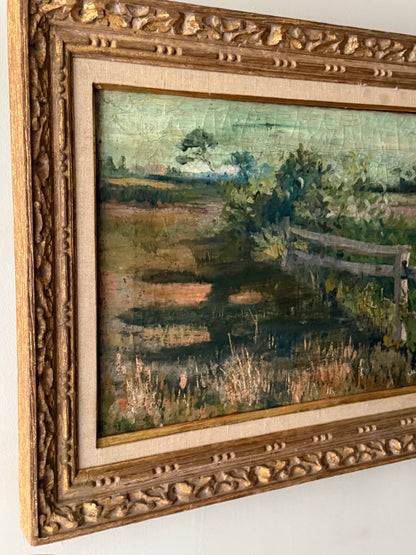 American Impressionist landscape. Unsigned.