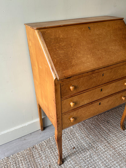Birdseye maple secretary desk