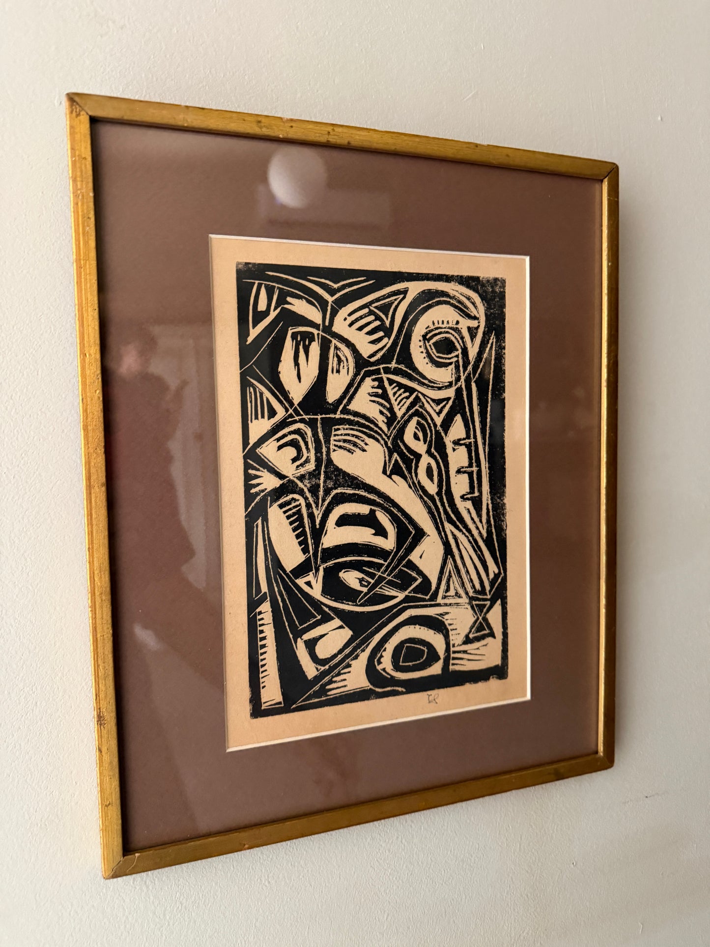 Woodblock print. Signed.
