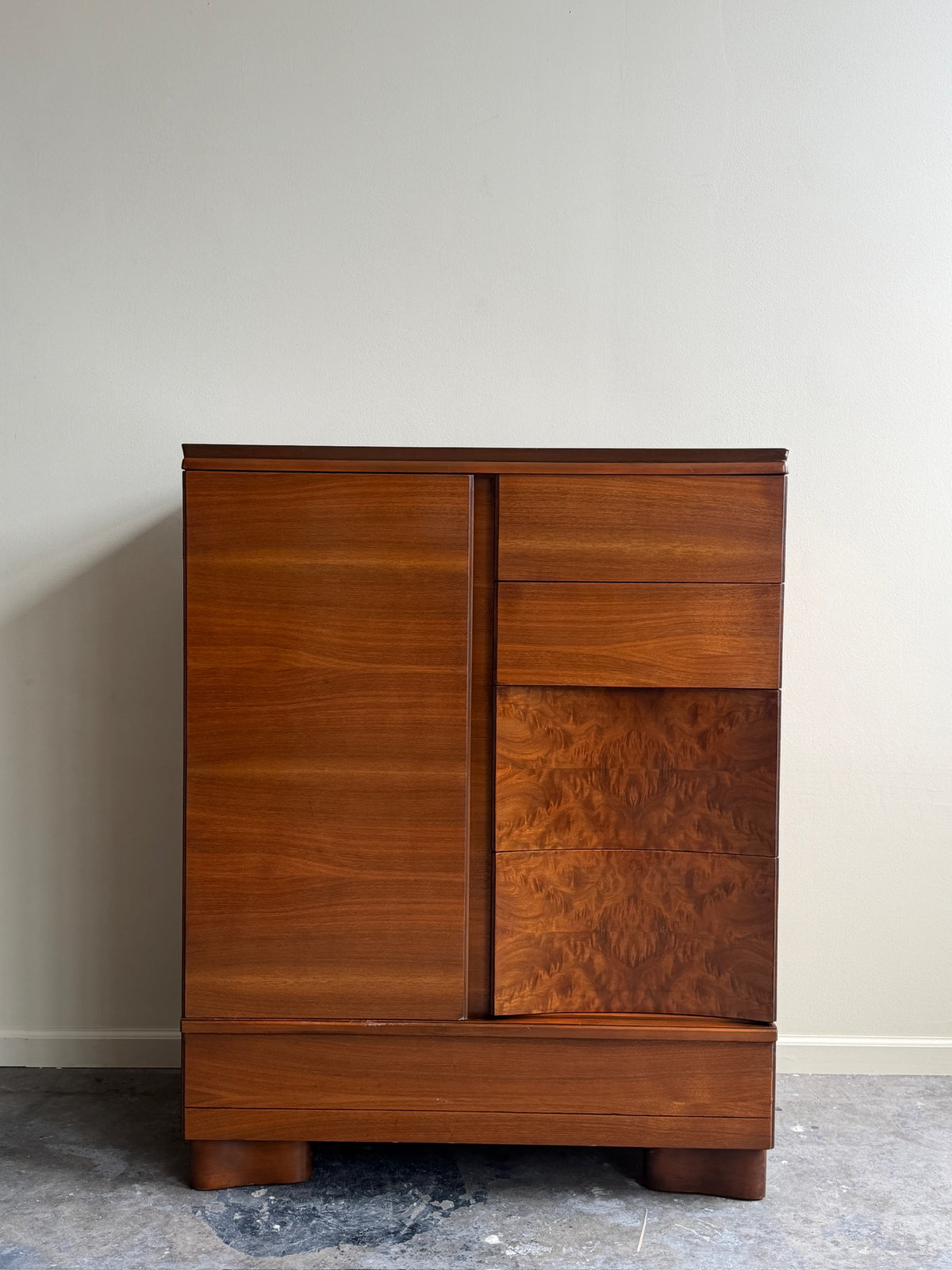 Walnut side by side dresser