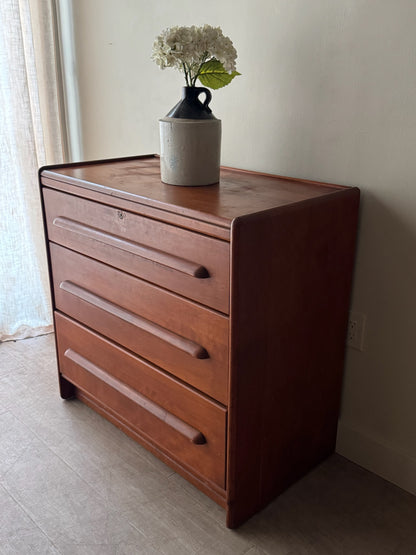 French & Heald maple 3 drawer dresser