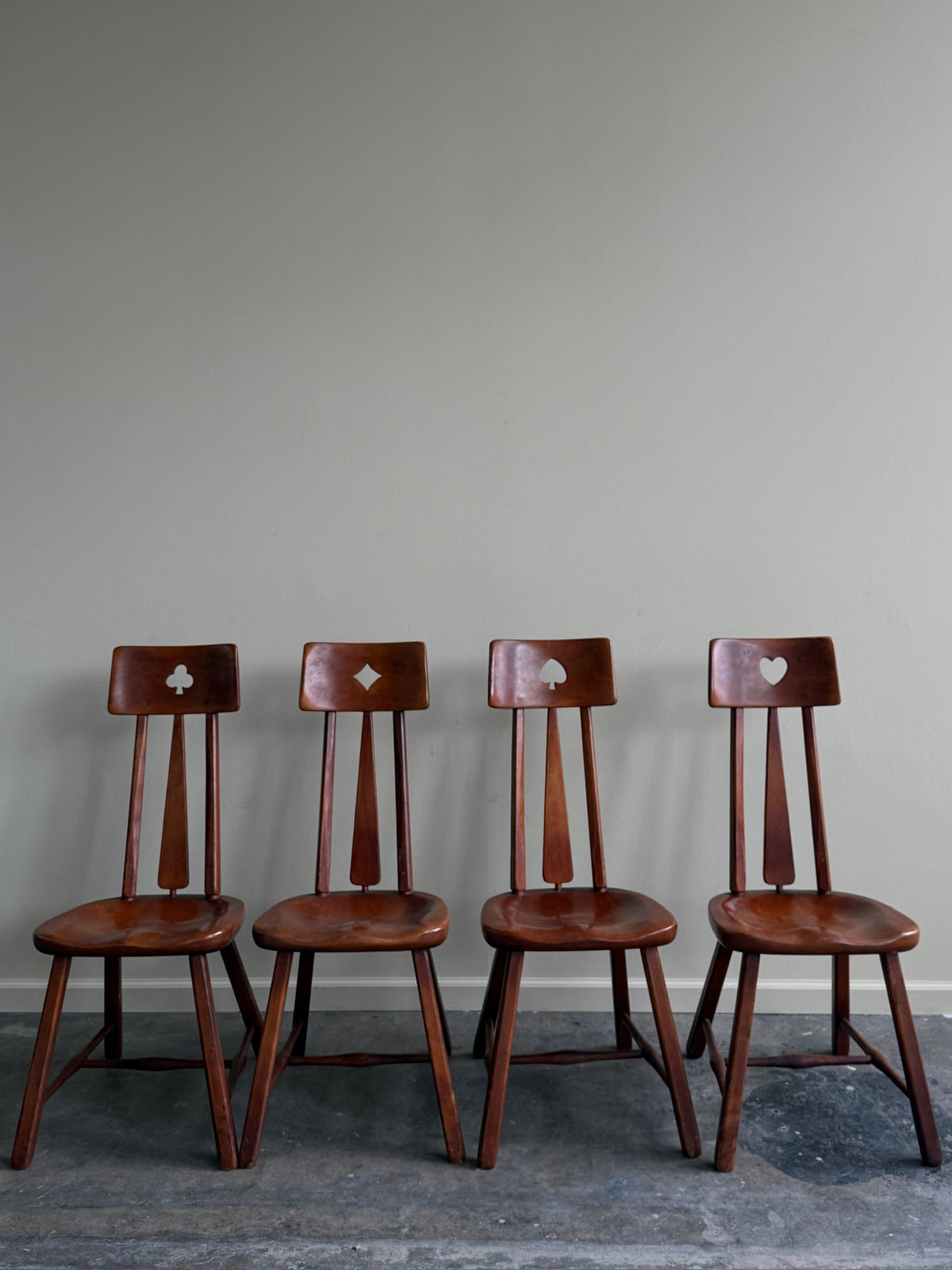 Cushman maple card suite chairs