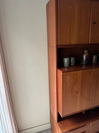 Danish teak three piece hutch
