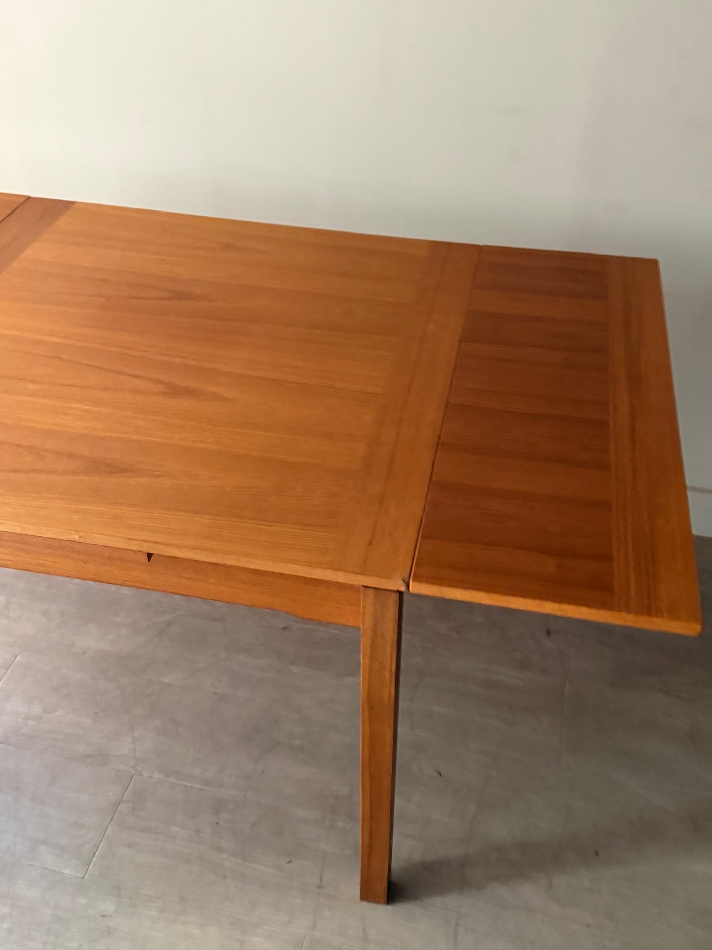 Danish teak extending dining table
