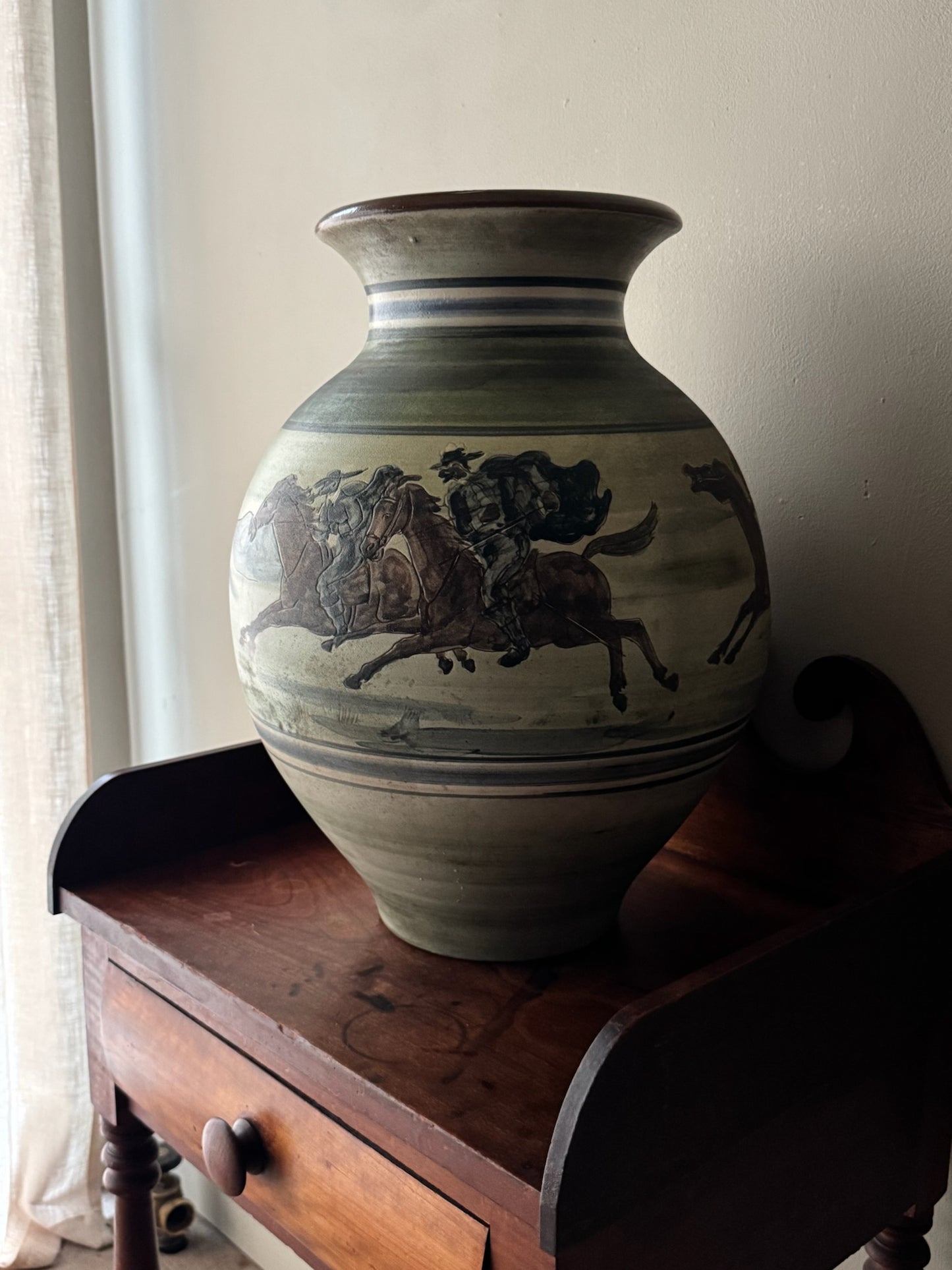 Herald Folmer Gross for Knabstrup 3 Musketeers floor vase