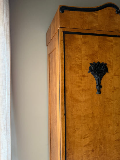 Deco birch armoire