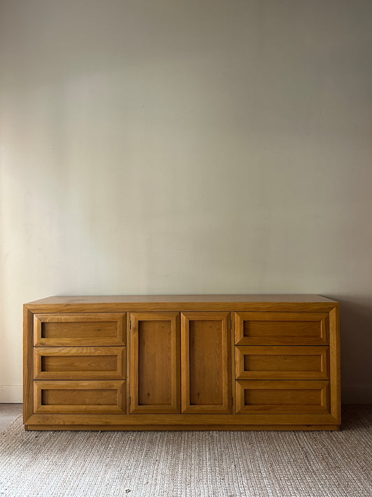 Blonde oak dresser