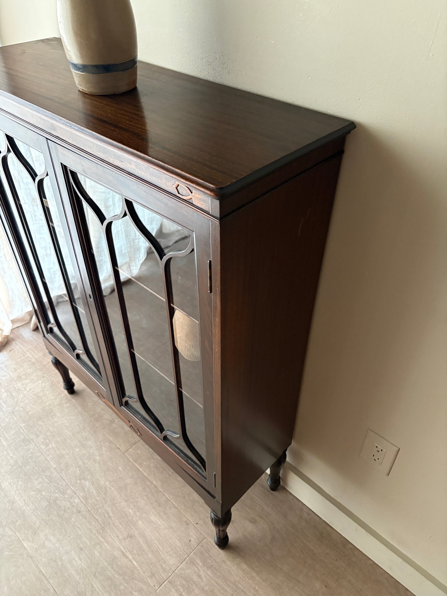 Mahogany display cabinet