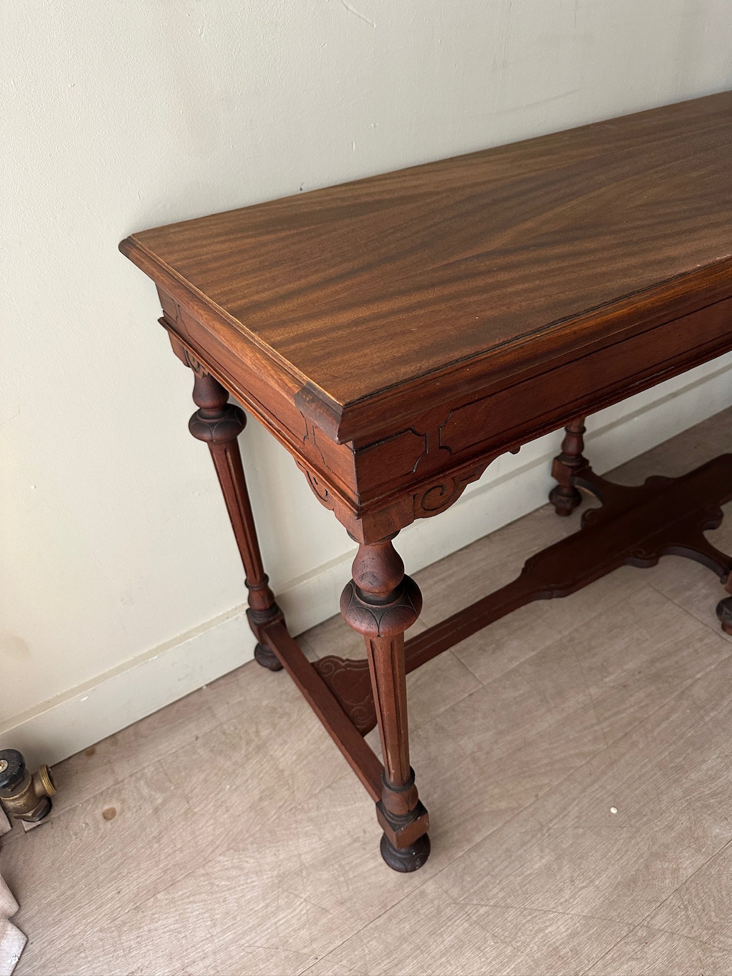 Oak console table