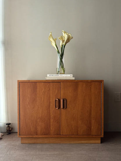 Oak console cabinet