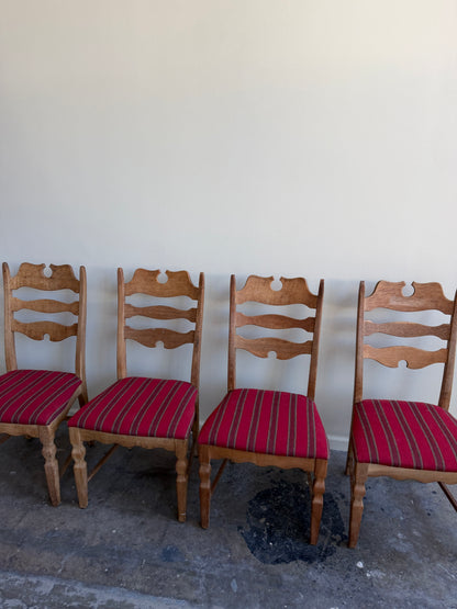 Henning Kjaernulf Oak dining chairs (Set of 4)