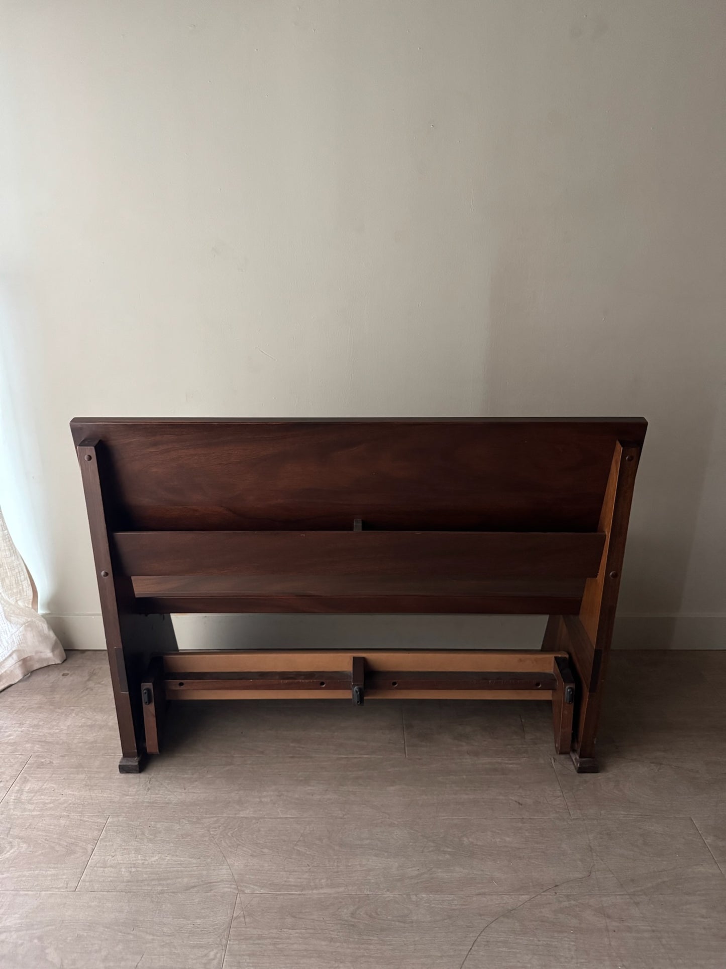 Walnut church pew