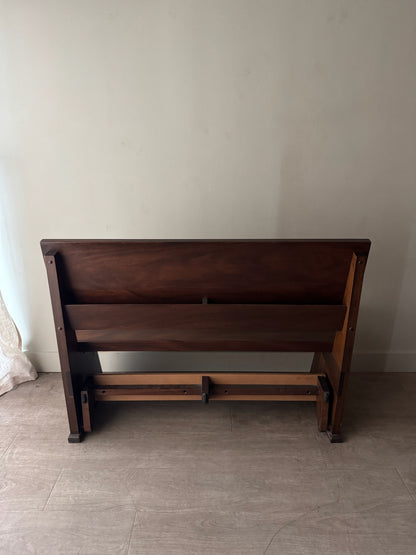Walnut church pew