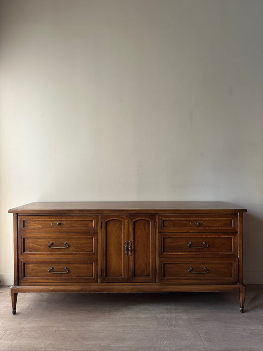 White Furniture walnut credenza