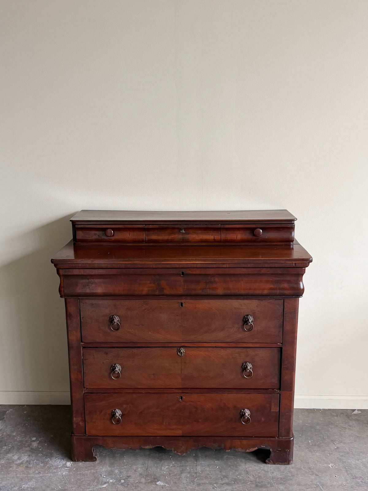 Empire mahogany dresser