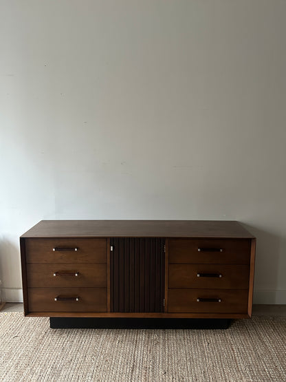 Lane walnut and rosewood dresser