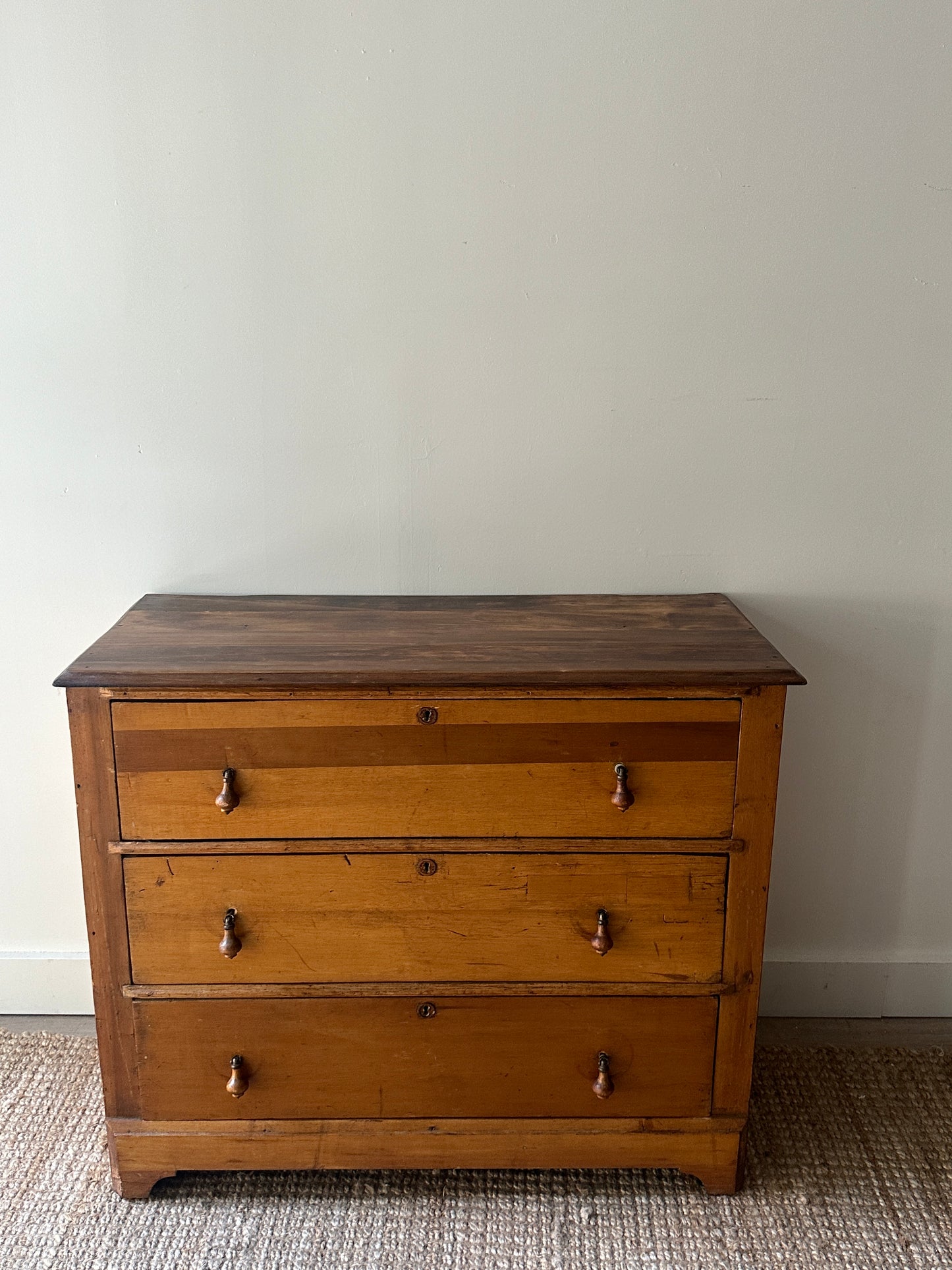 Mixed wood dresser