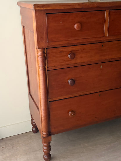 Sheraton cherry tallboy dresser