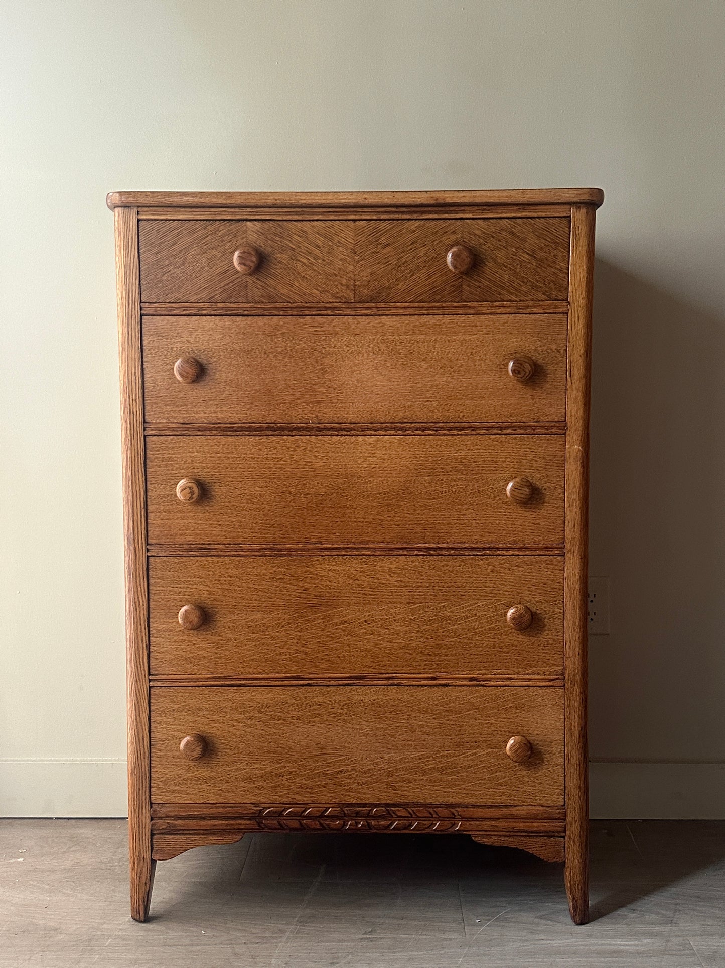 Oak tallboy