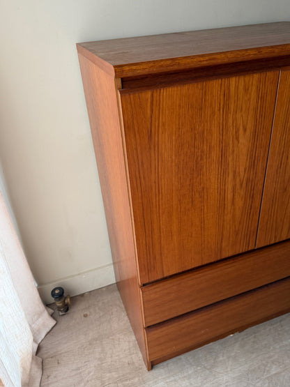 Danish teak linen press