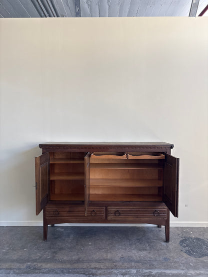 Carved oak sideboard