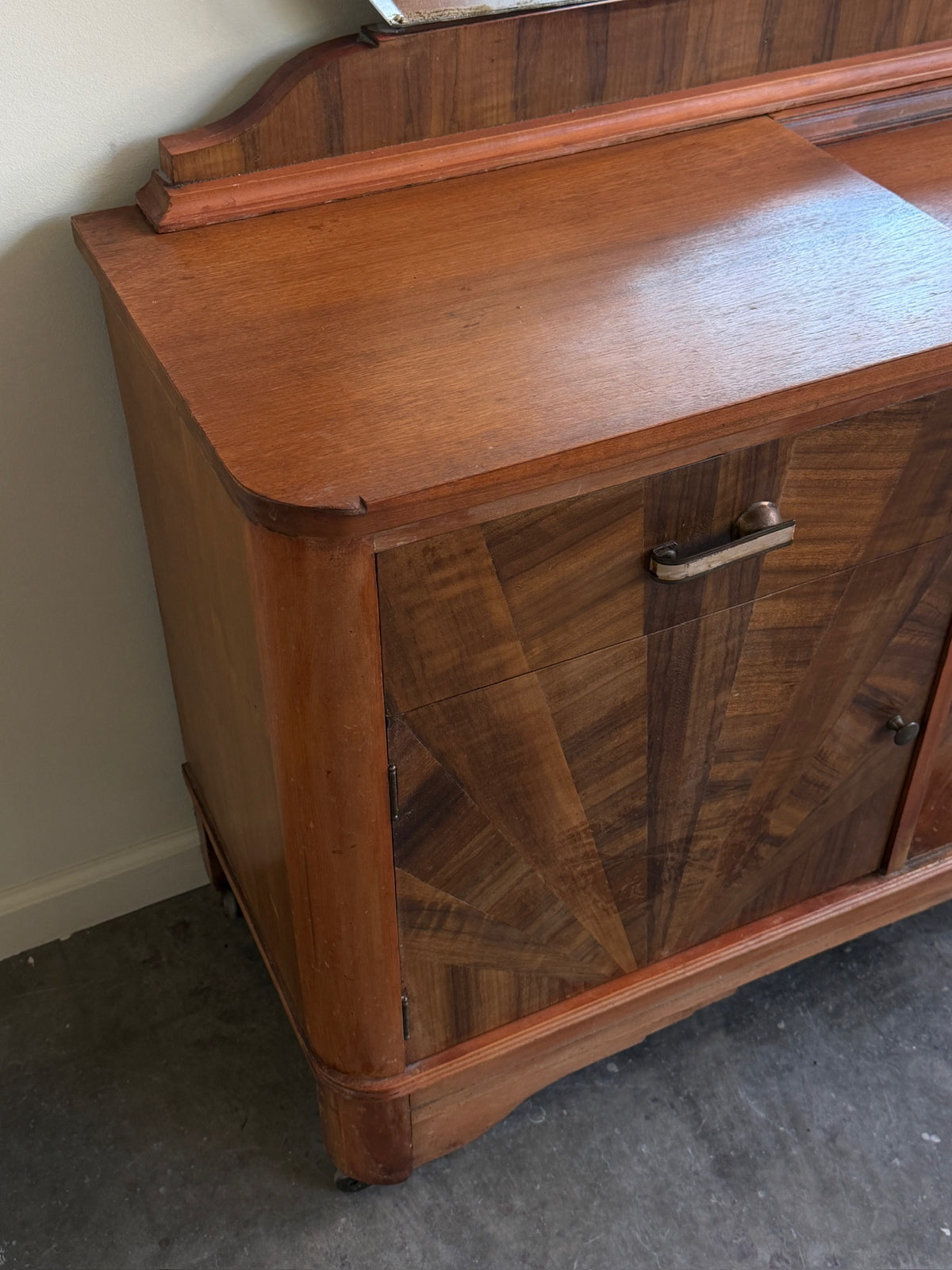 Walnut vanity