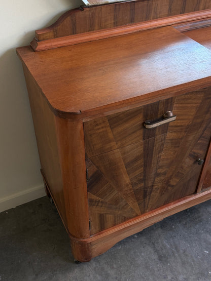 Walnut vanity