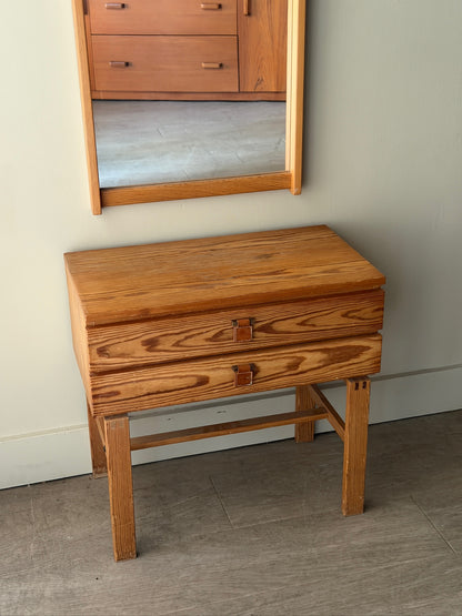 Sigurd Goransson pine console & mirror