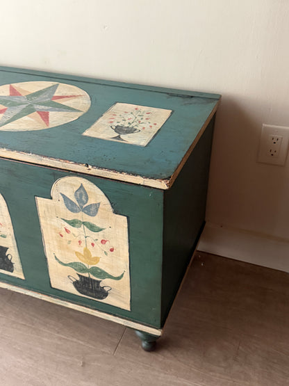 Painted blanket chest