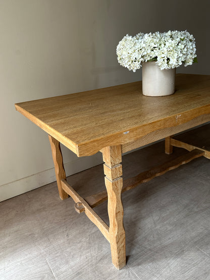 Pine dining table with extensions
