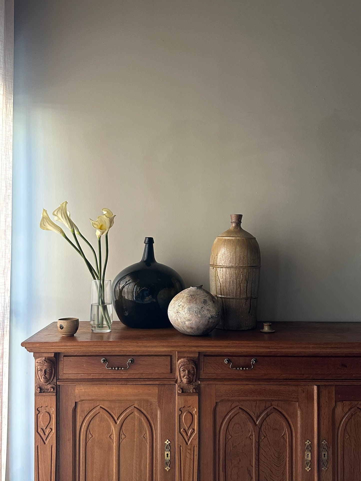 French carved oak sideboard