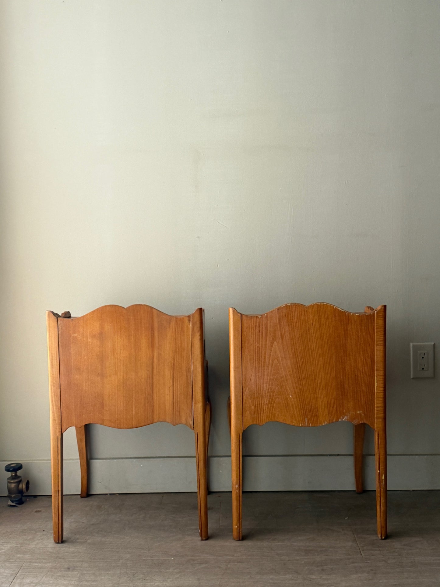 Pine nightstands. Sold individually.