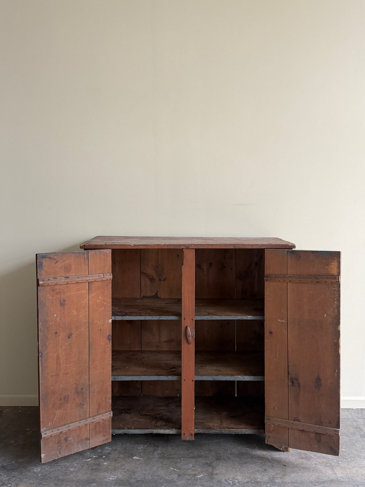 Painted pine cupboard