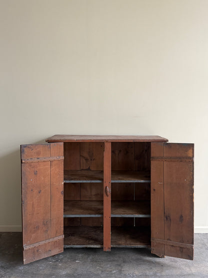 Painted pine cupboard