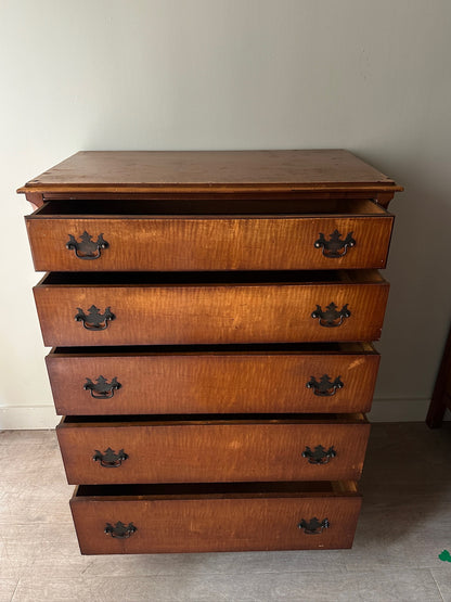 Tiger maple dresser